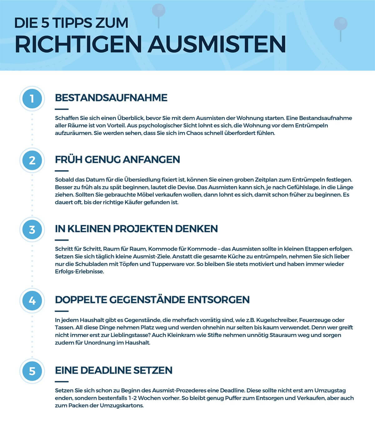 5 Tipps zum Ausmisten vor dem Umzug - alles was Sie wissen müssen um sorglos Umziehen zu können. DasUmzugsteam