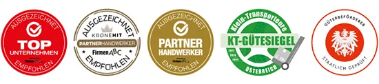 DasUmzugsteam - Umzüge und Übersiedlungen: 5 Gütesiegel