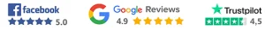 DasUmzugsteam - Umzüge und Übersiedlungen: Facebook, Google und Trustpilot Bewertung