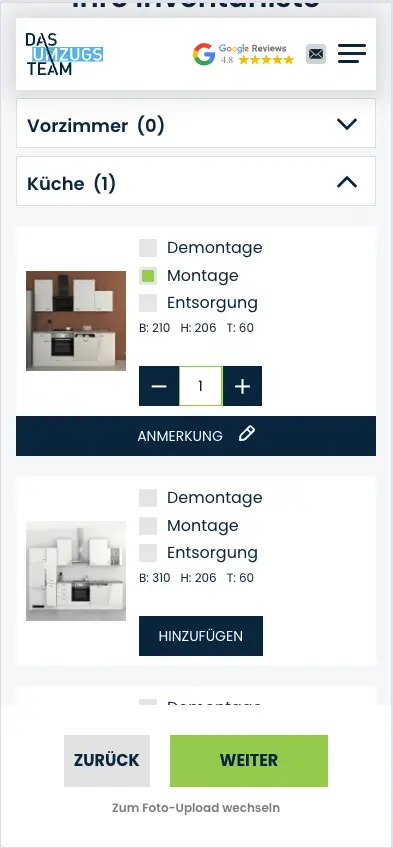Montage, Demontage, Entsorgung von Möbel
