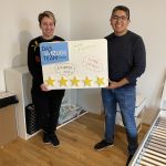 Ein Pärchen haben in Linz dem DasUmzugsteam 5 Sterne für den Umzug gegeben.